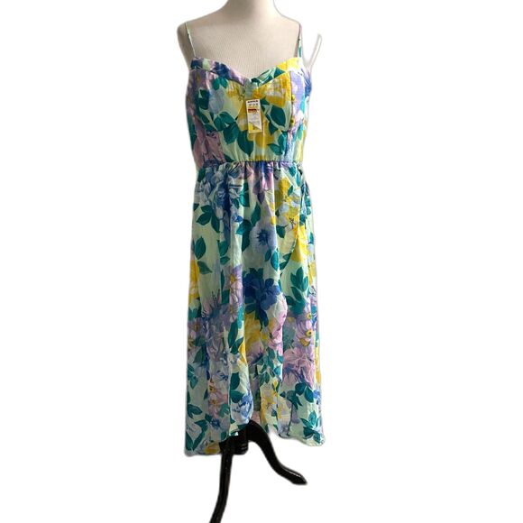 Lily Rose Dresses & Skirts - NEW Women's Summer Dress, Maxi Floral Greens, Spaghetti Strap LILY ROSE Plus XXL